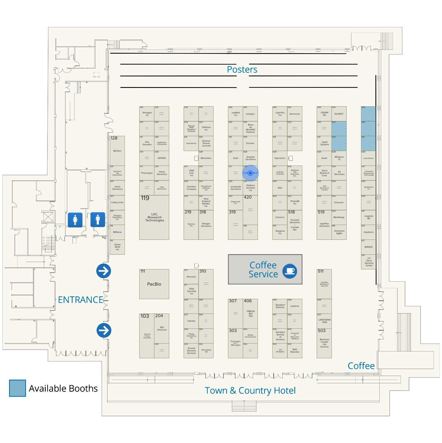 Exhibitor floor plan