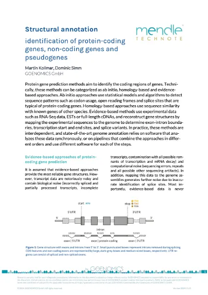 Tech note: Structural annotation